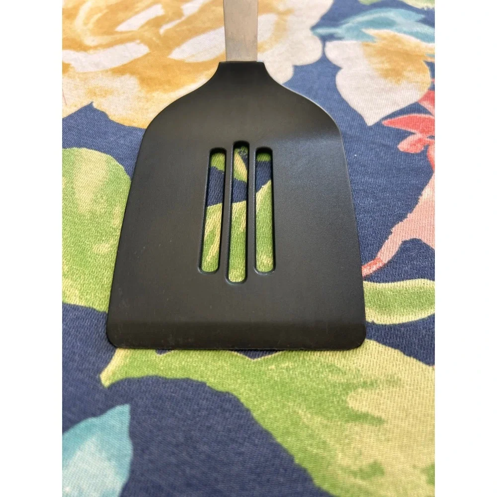 Oneida Slotted Spatula Turner Black‎ Nylon Head Stainless Steel Handle Kitchen